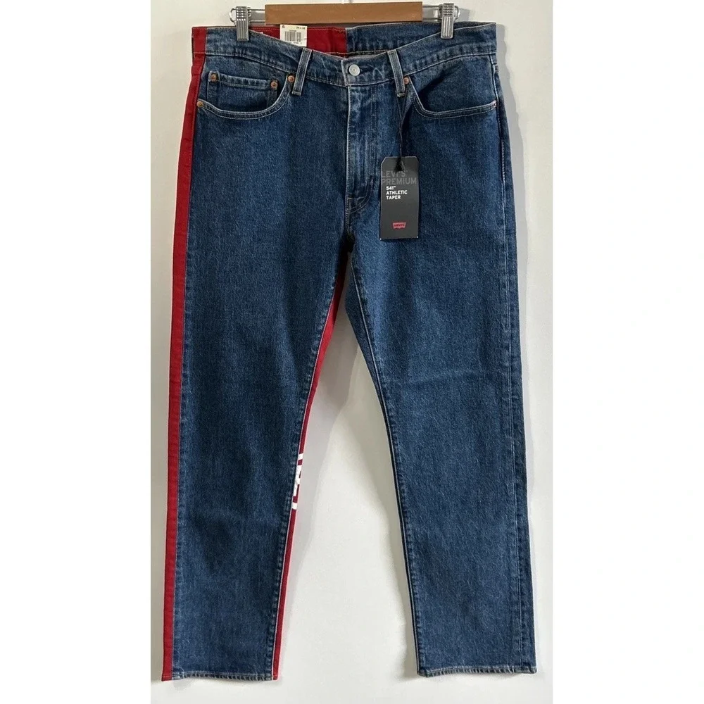 NWT Mens Vintage Levi's 541 Athletic Taper Spell Out Sz 34 34x32 New Old Stock
